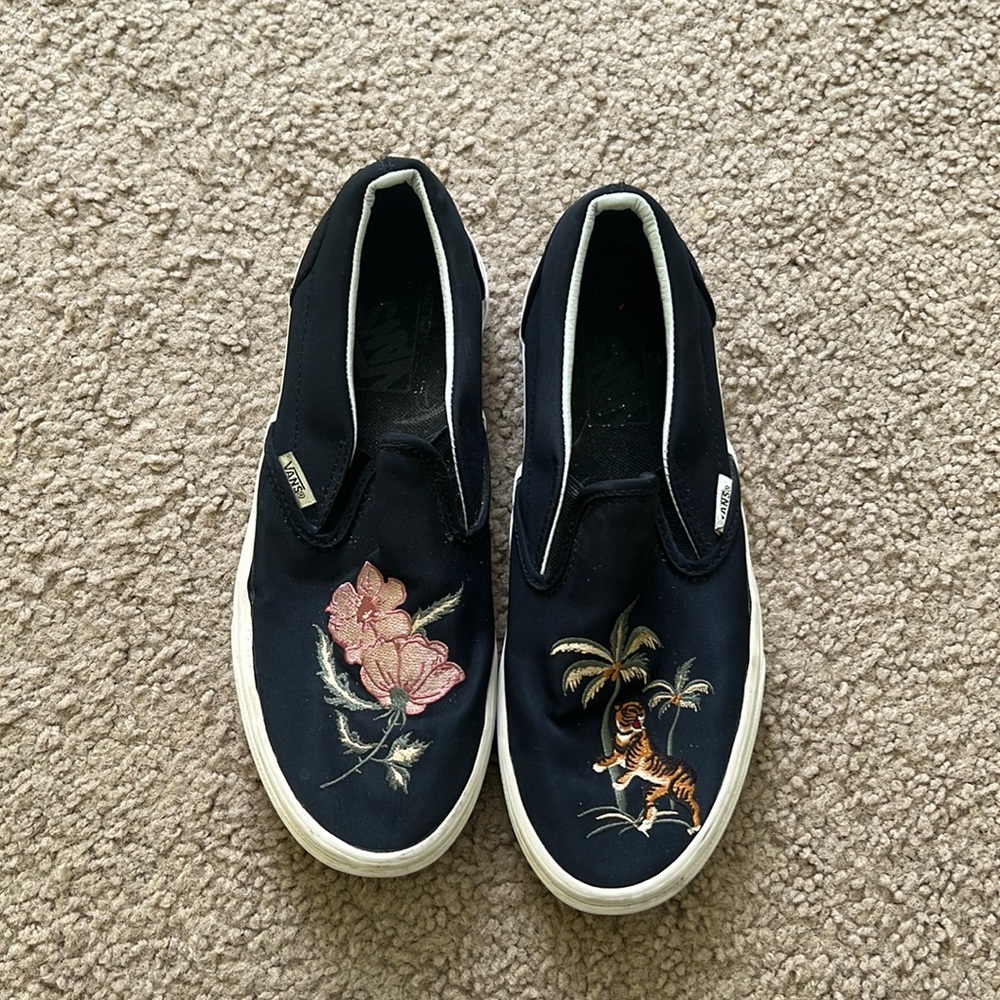 Mix Match Jacquard Slip on Vans